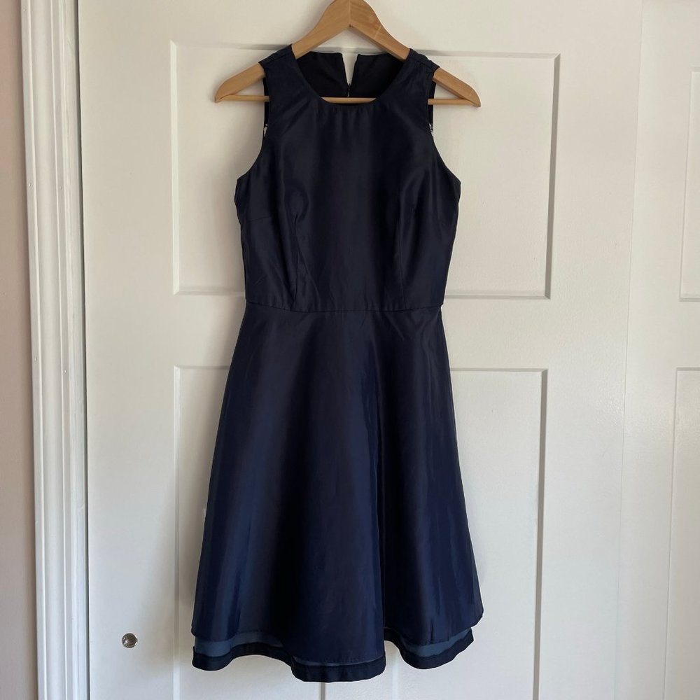 Donna Morgan Navy Fit-and-Flare dress - Picture 13 of 16